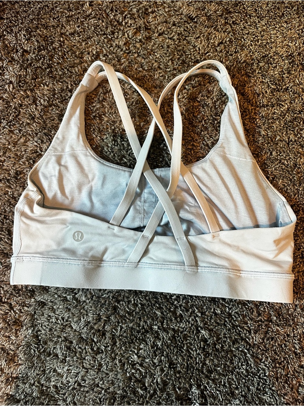 lululemon athletica Light blue Crossback Strappy Sports Bra